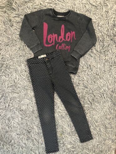sergent major devojcice: Zara, Set: Trousers, Sweatshirt, 110-116 — 1