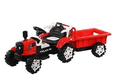 kvalitetni muski dzemperi: Električni traktor za decu 6V sa muzikom i prikolicom – crveni Model — 1