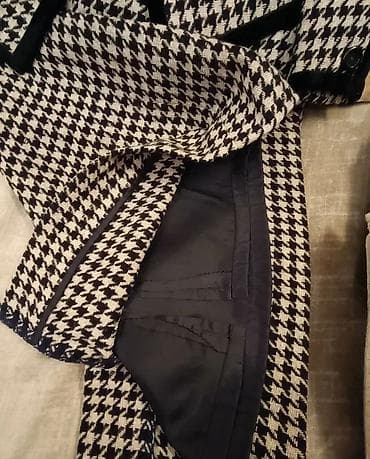 legend kompleti: Damski kostim (sako + suknja) S/M u klasičnom pepito/houndstooth — 3