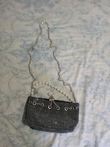 Elegantna torbica za rame/večernja torbica - Materijal: platno sa