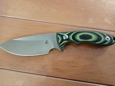 ski odela za decu: Fiksni nož - Oštrica: široka drop-point forma sa sekundarnim usekom — 1