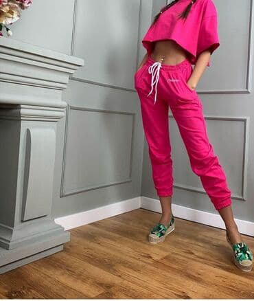 lidl trenerke zenske: 9Fashion Woman, S (EU 36), Jednobojni, bоја - Roze — 1