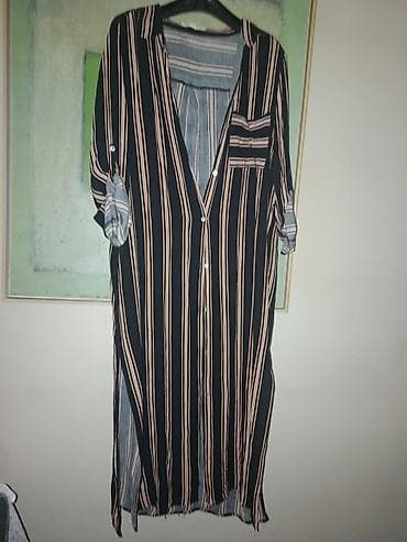 crno odelo i crna kosulja: Lagan ženski kimono/košulja od prozračnog šifona. - Materijal: tanak — 8
