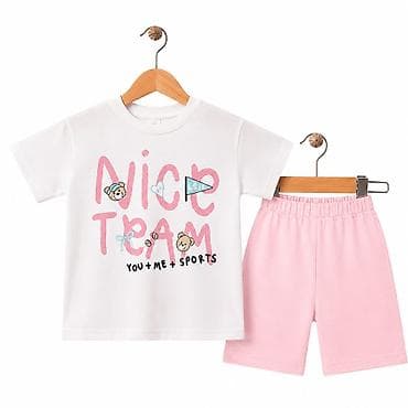 tom tailor majice kratkih rukava: Komplet majica–šorc “Nice Team” roze – za 5+ godina Šifra proizvoda — 1