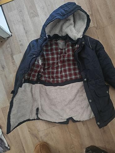zara mens: Zimska jakna s kapuljačom – muški model knz vel 6g - Boja: tamnoplava — 1