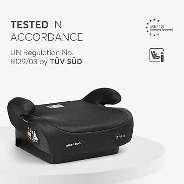crne maksi haljine: Autosedište/buster KIKKA BOO I-Go i-Size, crna boja – za visinu deteta — 4