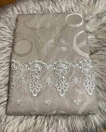 metraza svila: Dekorativne zavese sa vezom – komplet tkanina za dnevnu ili spavaću — 7