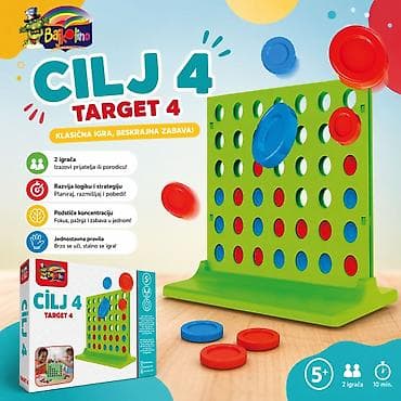 Cilj 4 – društvena igra za dvoje (uzrast 5+) Opis: - Klasična „poveži