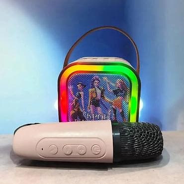 Ostale dečije stvari: Bluetooth karaoke set – bežični mikrofon + prenosni zvučnik sa RGB — 2