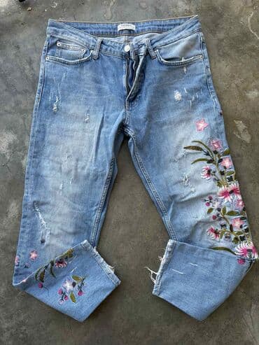 Košulje, bluze i tunike: Zara Woman Premium Denim Collection – ženske farmerke sa vezom - — 1