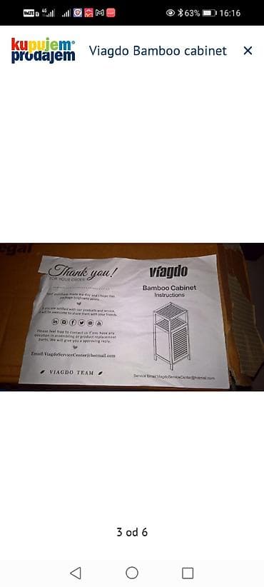 kolevke za bebe: Viagdo Bamboo Cabinet – višenamenska bambus komoda/ormarić - — 4