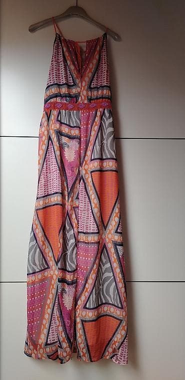 marella max mara: Duga letnja haljina na tanke bretele, živopisnog boho/etno printa — 1