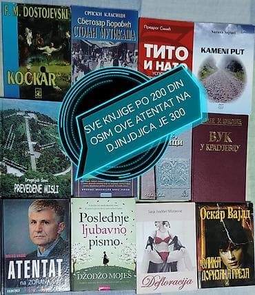 polovne skije i pancerice: Polovna beletristika i klasici – razni naslovi od 200 do 300 rsd - — 1