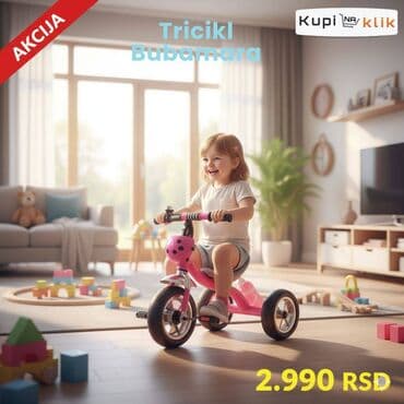 Ostale dečije stvari: Dečiji tricikl sa motivom bubamare, dostupan u više boja, uključujući — 9