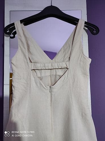 gleznjace sa stiklom: Lanena haljinica velicina S Duzina 110 Poluobim od pazuha do pazuha 39 — 3