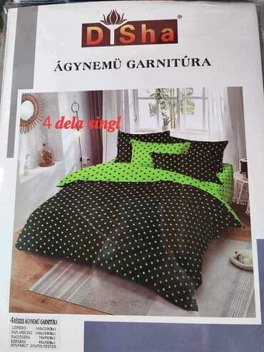 trosed cene: Pamuk saten posteljina Set sadrzi 4 dela: Cena: 2500 din Jorganska — 12