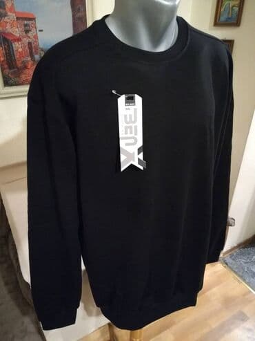 Jackets: Sweatshirt, 5XL (EU 62), color - Black — 3