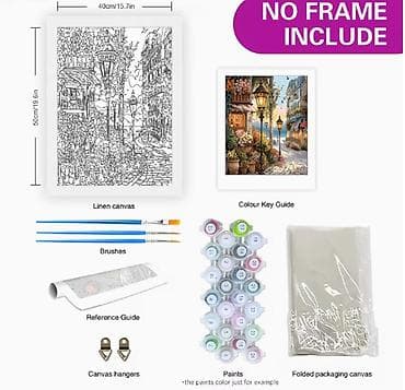 Muzički instrumenti: Novo. Bojenje po brojevima - Fenjeri Veličina 40x50cm Smanjuje — 3