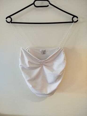 crop top c a: New Yorker, XS (EU 34), Lycra, Single-colored, color - White — 1