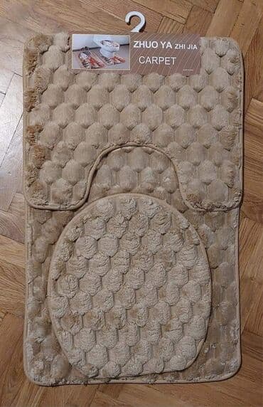 tkani prekrivaci za garniture: Prostirka za kupatilo, Ovalni, bоја - Siva — 2