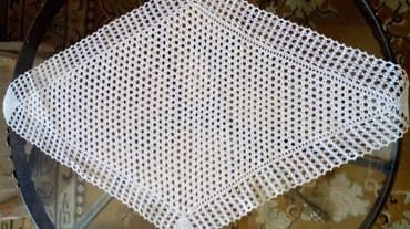 Posteljina: Sustikla nova,bela,dim. 80/50cm — 1