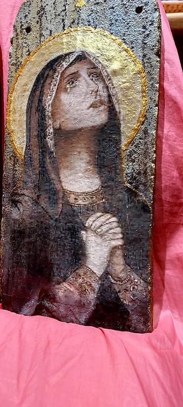 Stilski dekor: Ručno rađene pravoslavne ikone na biber crepu starom 100 godina.Tako — 3