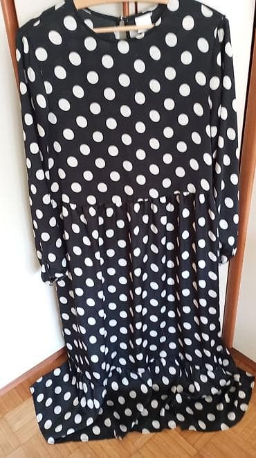 obuca borca: H&M haljina na tufne + maxi haljina sa printom - H&M haljina — 3