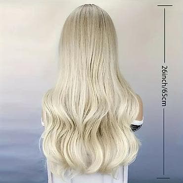 ljubicasti sampon lilly: Duga talasasta perika – balayage plavuša s tamnijim korenom - Stil — 6