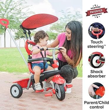 bilijar vranje: SMART TRIKE TRICIKL ZOOM – CRVENI (SKU: 3190502-80) 4‑u‑1 tricikl — 3