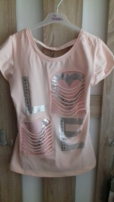 heklane suknje za devojcice: Round neck, Short sleeve, 128-134 — 1