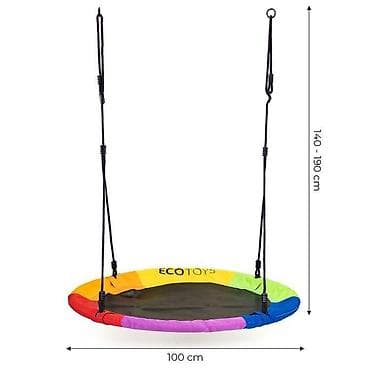 decije komode: DEČIJA BAŠTENSKA LJULJAŠKA MULTICOLOR – ECOTOYS (Šifra proizvoda — 4