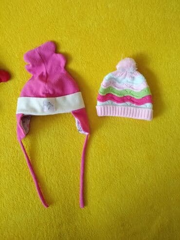 polovni kostimi za maskenbal za decu: Zimske kape za male devojčice COCONUT tople očuvane Veličina 74 80 — 1