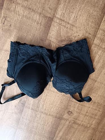 Brushalteri, Bralete: Crni ženski brushalter sa čipkom – balkonet/longline model - Boja — 1