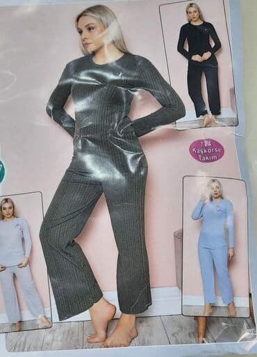 rebrasti komplet: Rebrasti pamuk vel.m,l,xl,2xl-1700 — 3