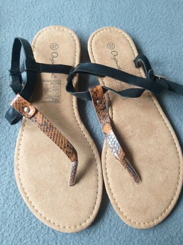 mokasine od prevrnute koze: Sandals, 37 — 2