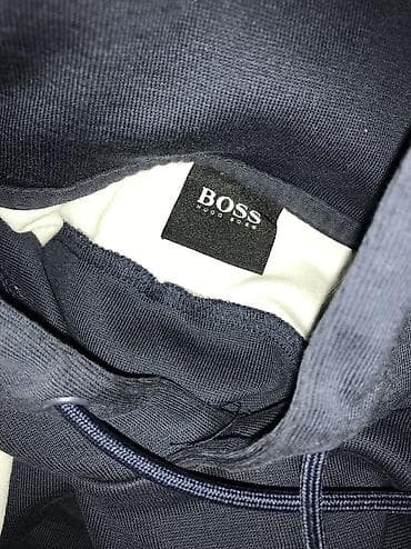 Duksevi: Originql Hugo Boss duks sa kapuljacom i dzepovima M 100% cotton Teget — 4