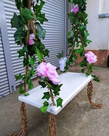 drvena ljuljaska za odrasle: Drvena ljuljaška za decu i odrasle sa atestiranim kanapom Dimenzije — 4