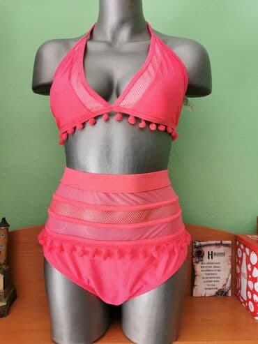 jednodelni push up kupaci: One size, Jednobojni, bоја - Roze — 4