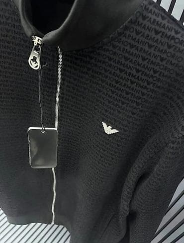 kompleti od lana: Trenerka Emporio Armani, bоја - Crna — 2