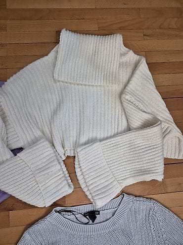 balmain duks cena: Set od 4 komada ženske odeće – džemperi i duks: - Lila cropped duks — 4