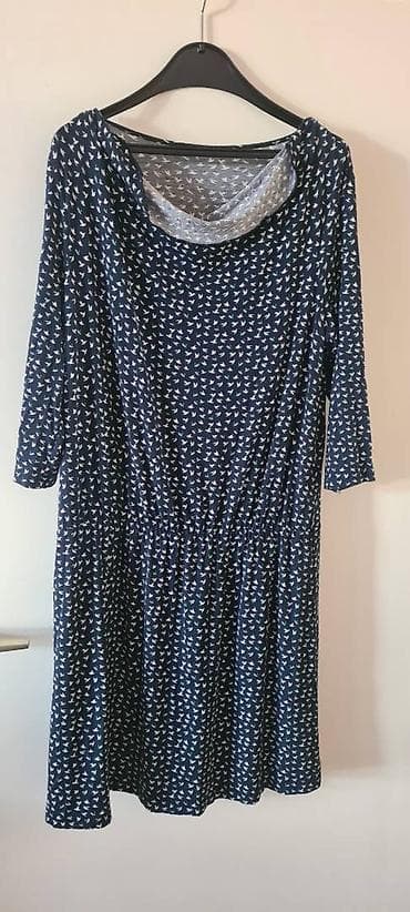 Džakasta pamučna haljina, sečena ispod struka, lastiž, dužina midi na lalafo.rs Džakasta pamučna haljina, sečena ispod struka, lastiž, dužina midi