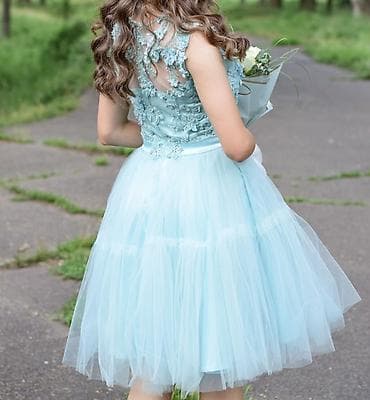 vapormax plave: Kratka svečana haljina u pastelno plavoj (mint) boji. - Kroj — 3