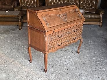 namestaj kula: Drveni pisaći biro/sekreter u klasičnom stilu - Masivno drvo u toploj — 10