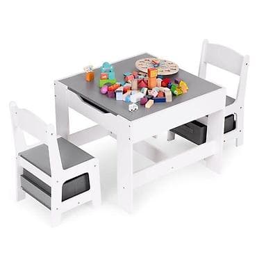 kupujem prodajem stolice: Dečiji set sto i 2 stolice sa tablom za pisanje White ECOTOYS Šifra — 2