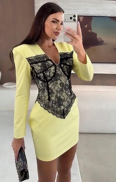 Lične stvari: Elegantna mini haljina sa korzet detaljem od čipke Univerzalna — 3