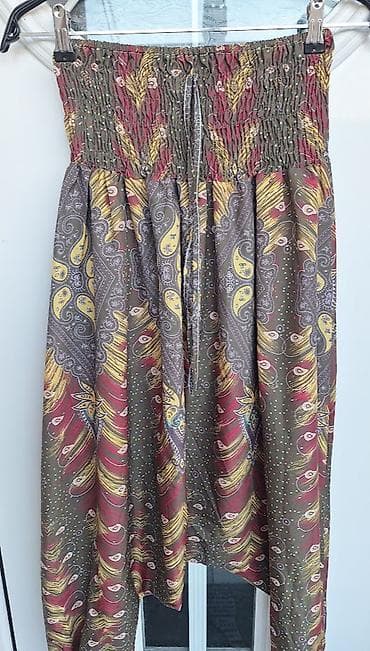 pantalone za plažu: Begi pantalone – model sa širokim, spuštenim krojem i elastičnim — 2