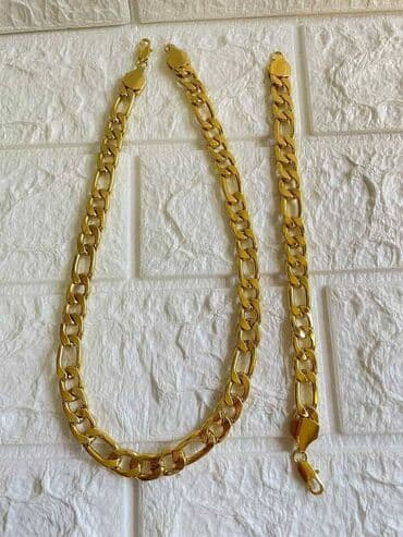 srebrna ogrlica sa krsticem: Set: Bracelet, Necklace — 1