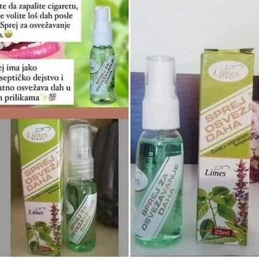 abs sapun i porodicna krema: Limes sprej za osvežavanje daha u praktičnom pakovanju od 25ml — 2