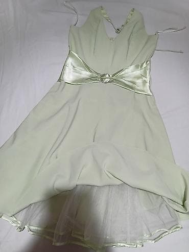 Haljine: Elegantne haljine – 2 kom 1) Svetlozelena koktel/večernja haljina - — 3