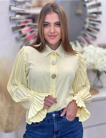 Lične stvari: 💫💫Elegantna ženska košulja sa plisiranim rukavima - Model sa — 7